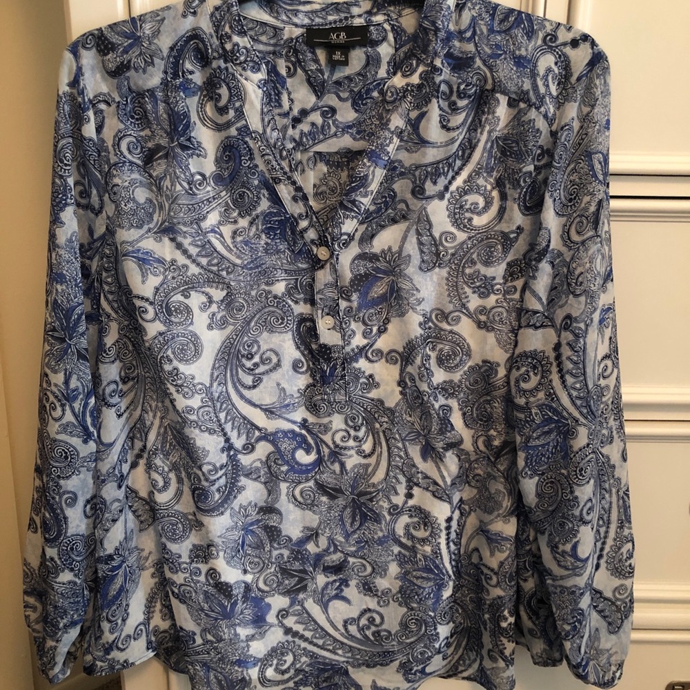 Paisley top size 1X